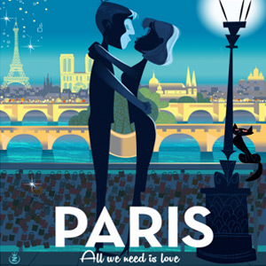 Puzzle 1000 pièces - Paris love