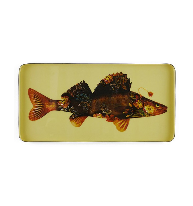 Vide-Poche Rectangle Gangzaï - 20x40cm - Flower Fish